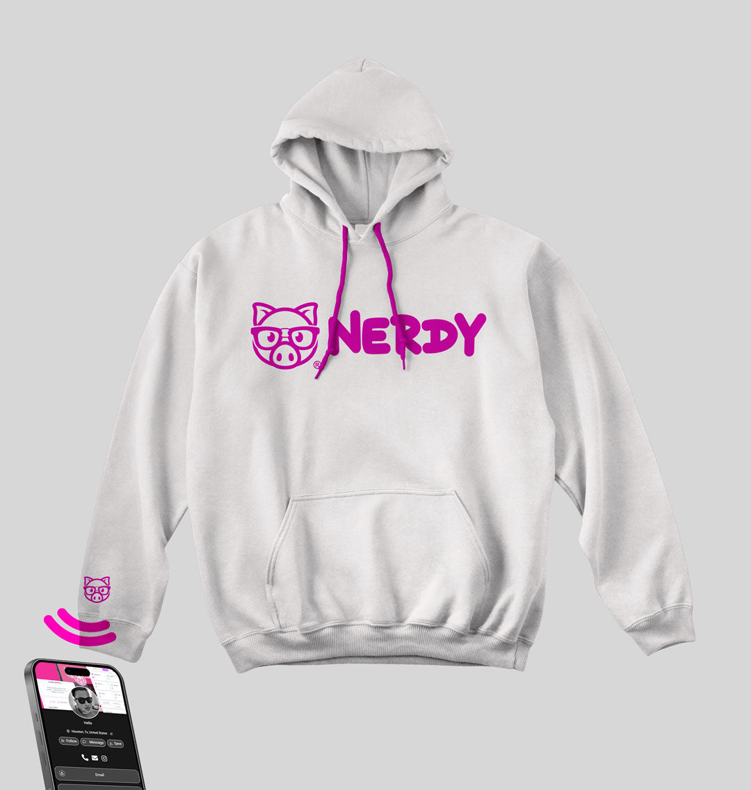 NFC Nerdy Hoodies Black with Megenta (Copy)