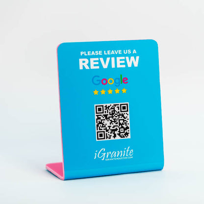 Google Review Stand With Your Logo