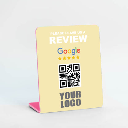Google Review Stand With Your Logo
