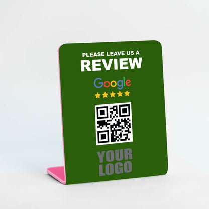 Google Review Stand With Your Logo