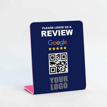 Google Review Stand With Your Logo