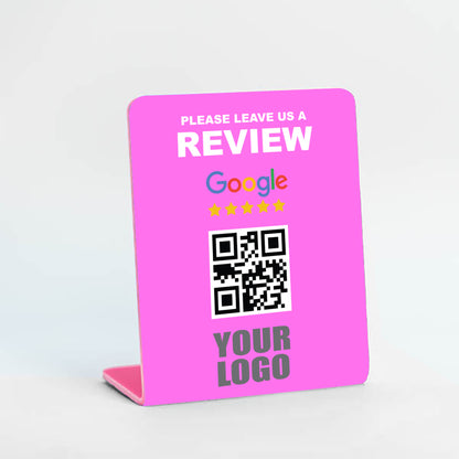 Google Review Stand With Your Logo