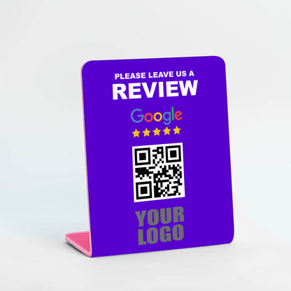 Google Review Stand With Your Logo