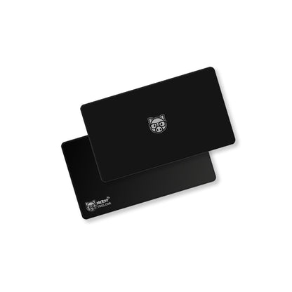 Basic Nerdy Metal Digital Business Card | Silver etch (No Logo)