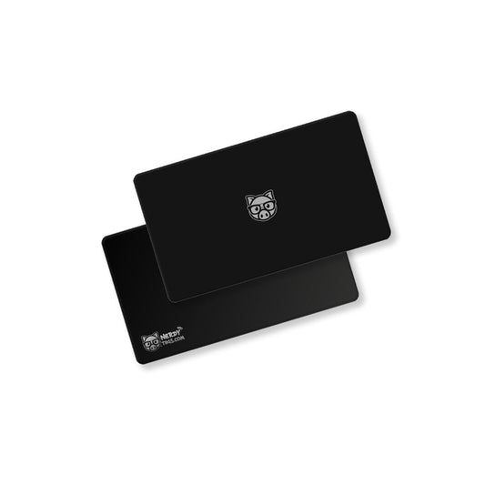 Basic Nerdy Metal Digital Business Card | Silver etch (No Logo)